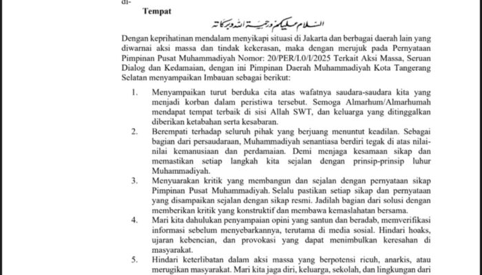 #AyoJagaTangsel: PDM Imbau Warga Tidak Terprovokasi Medsos