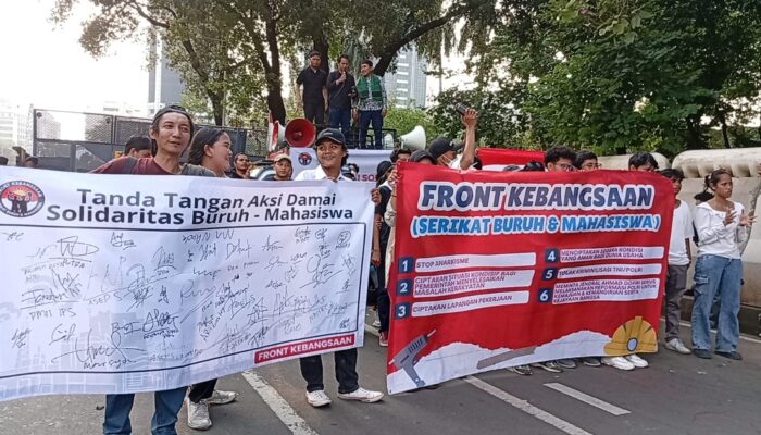 Buruh, Mahasiswa, dan Tokoh Masyarakat Bersatu Tolak Anarkisme
