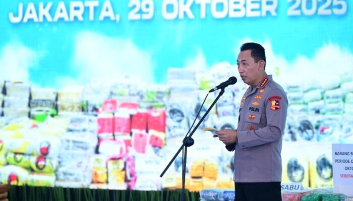 Wujudkan Indonesia Emas, Polri Realisasikan Asta Cita Melalui Pemusnahan 214 Ton Narkoba