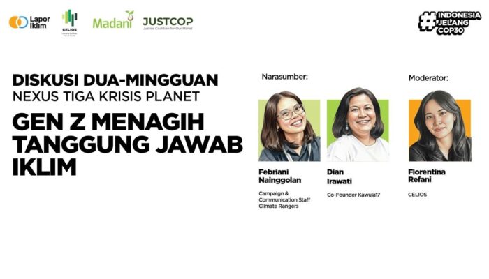 Di Hari Sumpah Pemuda, Gen Z Serukan Tanggung Jawab Iklim kepada Pemerintah