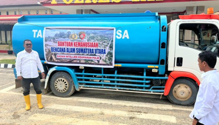 Aksi Cepat Polri Bantu Atasi Dampak Kerusakan PDAM di Tapteng