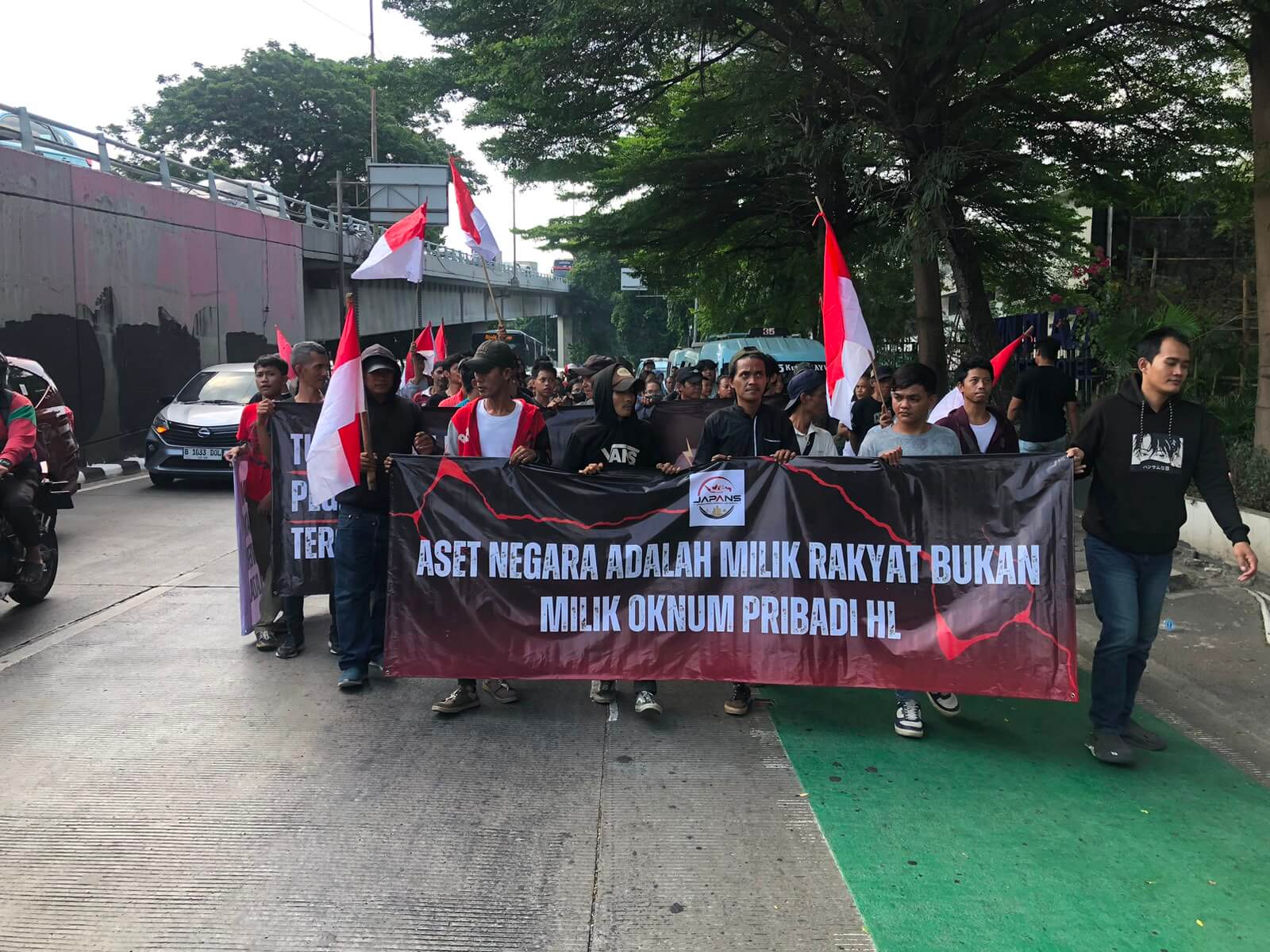 Aksi Jaringan Pemuda Pemerhati Aset Nasional (Japanas)