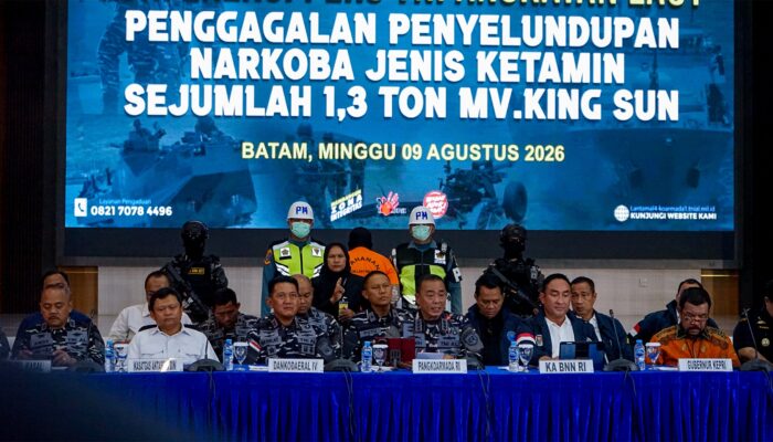 Kapal King Sun Bawa Muatan Rahasia, Petugas Temukan 1,3 Ton Ketamine di Natuna