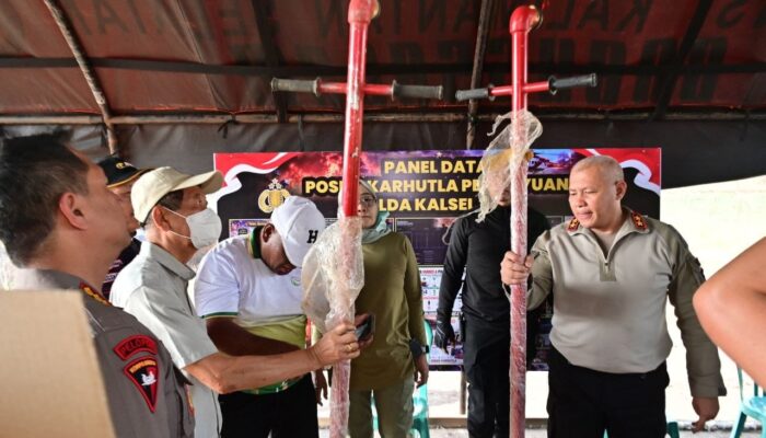 Bara Karhutla Tak Terlihat Ternyata Masih Mengancam, Polda Kalsel Gunakan Drone Thermal